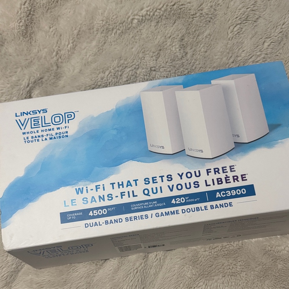 LINKSYS VELOP AC3900 3PK - Whole Home Wifi - NIB
